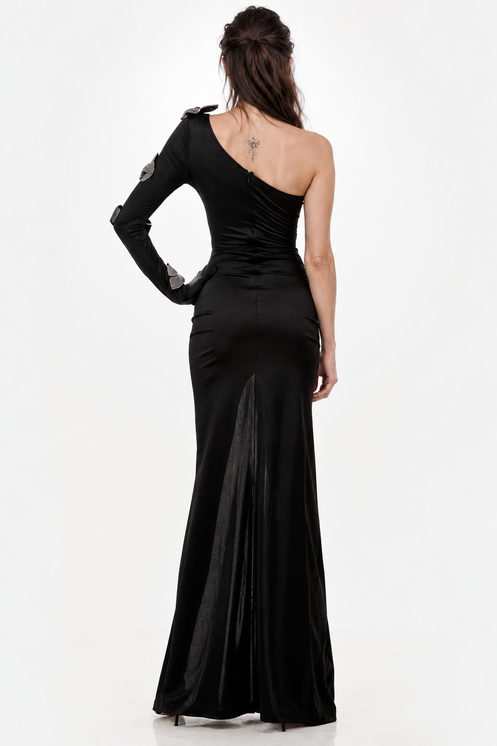 Bow After Dark Cutout Maxi Dress
